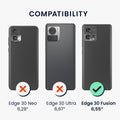 kwmobile Handyhülle für Motorola Edge 30 Fusion Hülle - weiches Handy Silikon Case - Schutzhülle Cover