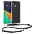 kwmobile Necklace Case kompatibel mit Motorola Edge 30 Neo Hülle Silikon Cover mit Handykette Band Handyhülle