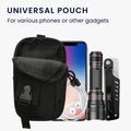 kwmobile Universal Gürteltasche für Handys - Gürtel Handytasche Outdoor Gürtelschlaufe - Handyhalterung mit Tasche 17,2 x 10 cm