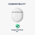 Silikon Hülle für Google Pixel Buds Pro 2 / Pixel Buds Pro Don't touch my Headphones Design