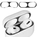 kwmobile Staubschutz Sticker kompatibel mit Apple Airpods Pro 2 Metallstaub Schutz Aufkleber Skins