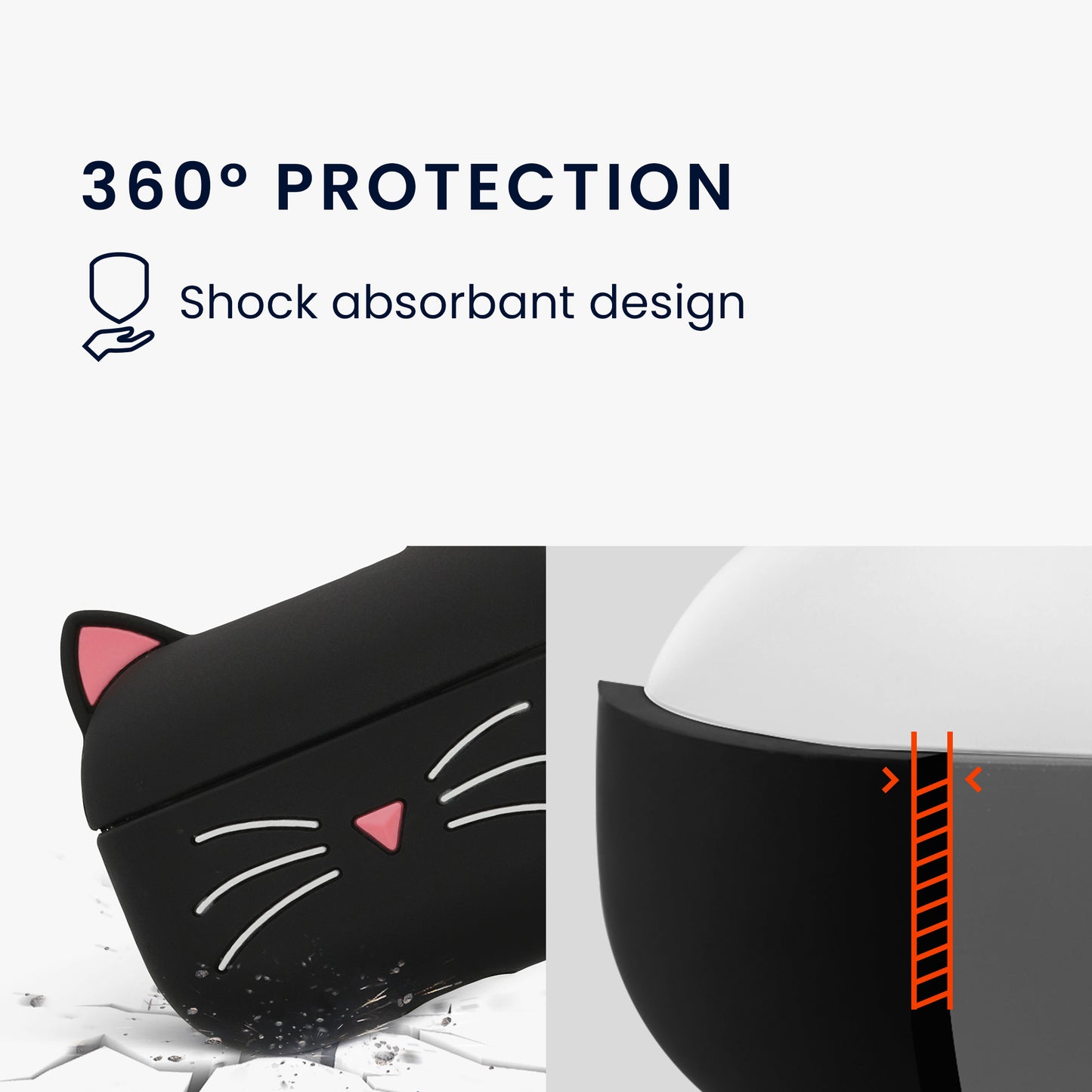 Silikon Hülle für Apple Airpods Pro 2 Katze
