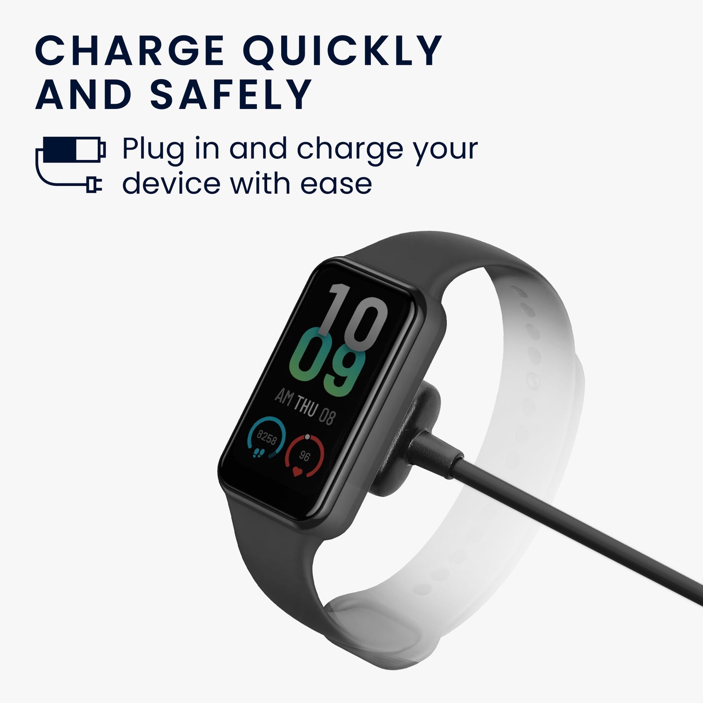 kwmobile USB Kabel Charger kompatibel mit Amazfit Band 7 Ladekabel Smart Watch Ersatzkabel Fitnesstracker Aufladekabel