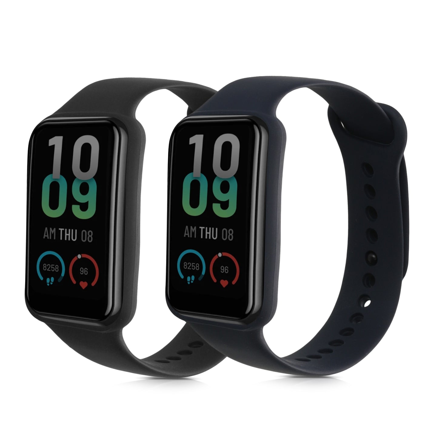 kwmobile Uhrenarmband für Amazfit Band 7 Armband Fitnesstracker Band Set Ersatzarmband Smartwatch