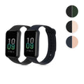 kwmobile Silikon Uhrenarmband für Amazfit Band 7 Armband - Ersatzarmband für Fitnesstracker - Wechselarmband Smartwatch - Dunkelgrün Beige Dunkelgrün  [dsg07]