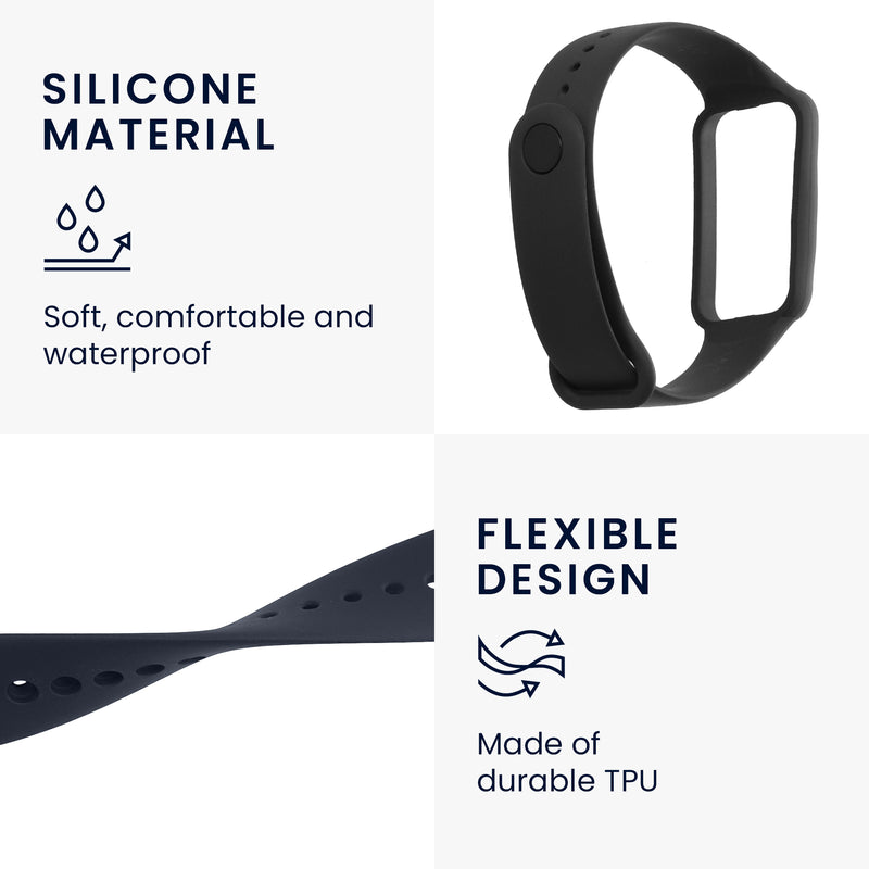 kwmobile Uhrenarmband für Amazfit Band 7 Armband Fitnesstracker Band Set Ersatzarmband Smartwatch