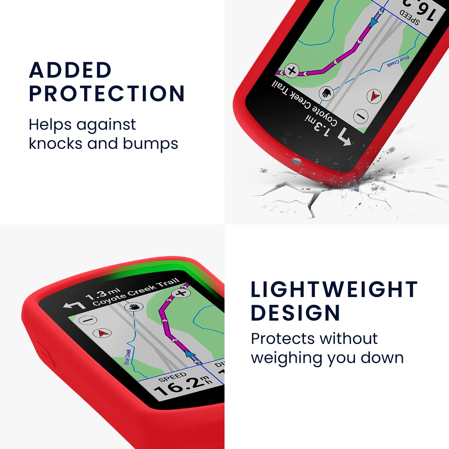 kwmobile Hülle kompatibel mit Garmin Edge Explore 2 GPS Fahrrad Case Schutzhülle