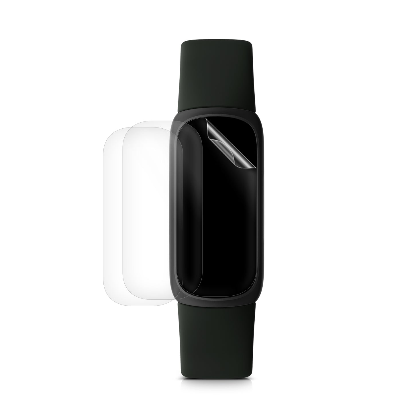 kwmobile 3x Transparente Displayschutzfolie kompatibel mit Fitbit Inspire 3 - Schutzfolie für Fitness Tracker Displayschutz Transparent  