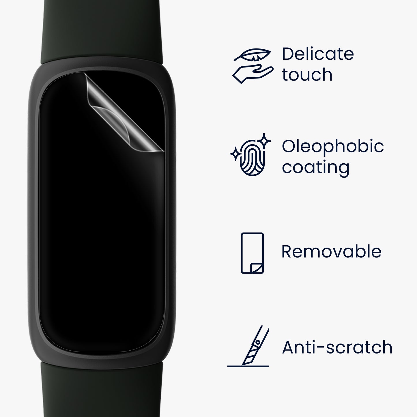 kwmobile Schutzfolie für Fitness Tracker Displayschutz kompatibel mit Fitbit Inspire 3