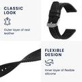 kwmobile Uhrenarmband für Xiaomi Watch S4 / S4 Sport / S3 / S2 / Watch S1 Active / Watch 5 Active Armband - Ersatzarmband für Fitnesstracker mit Uhrenverschluss - Wechselarmband Smartwatch