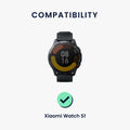kwmobile Uhrenarmband für Xiaomi Watch S4 / S4 Sport / S3 / S2 / Watch S1 Active / Watch 5 Active Armband - Ersatzarmband für Fitnesstracker mit Uhrenverschluss - Wechselarmband Smartwatch