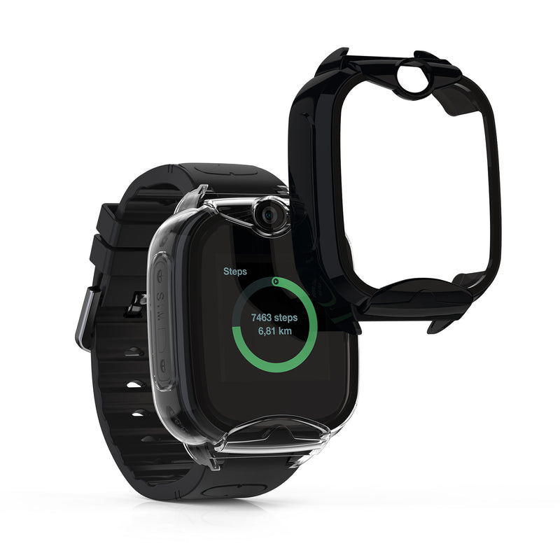 kwmobile Glas Hülle für Xplora XGO 2 Schutzhülle Fullbody Fitnesstracker Case Set