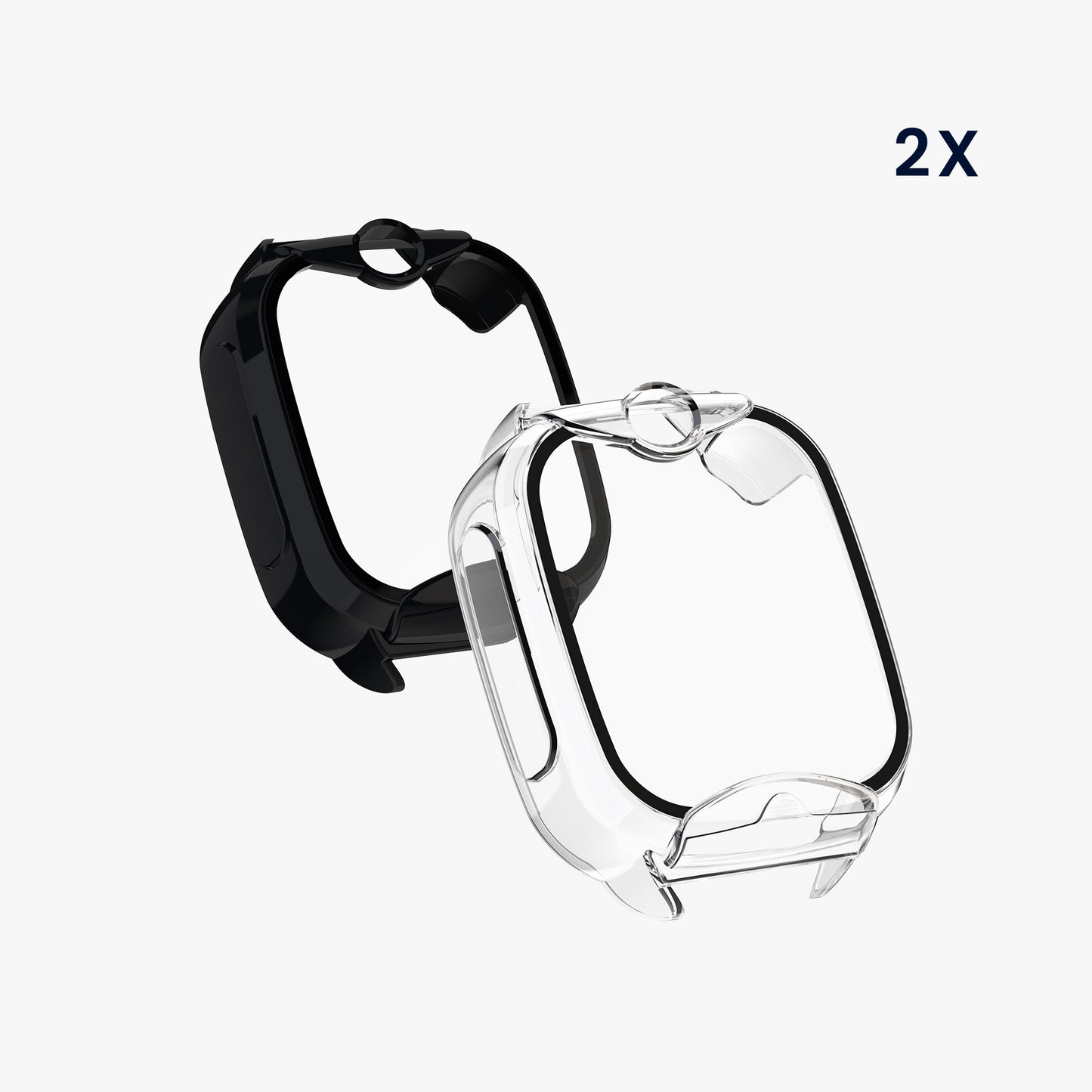 kwmobile Glas Hülle für Xplora XGO 2 Schutzhülle Fullbody Fitnesstracker Case Set