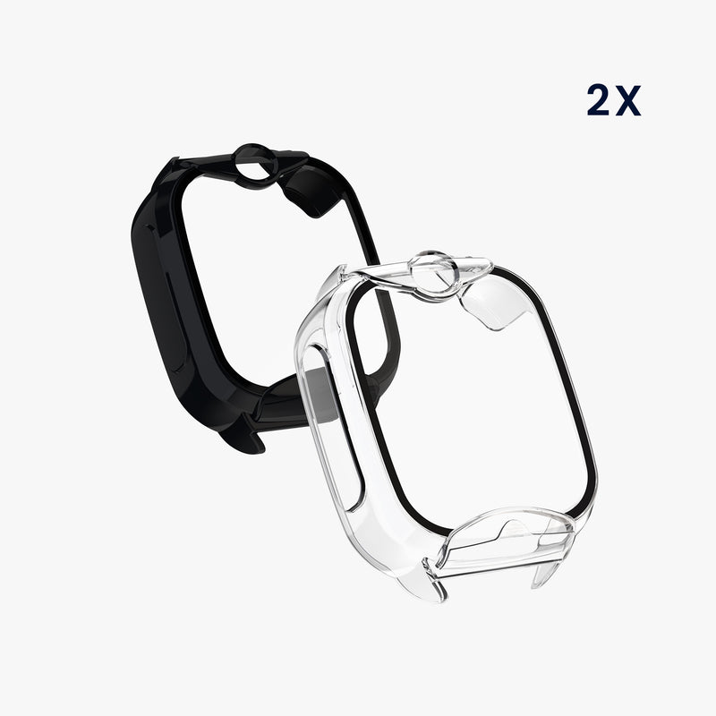 kwmobile Glas Hülle für Xplora XGO 2 Schutzhülle Fullbody Fitnesstracker Case Set