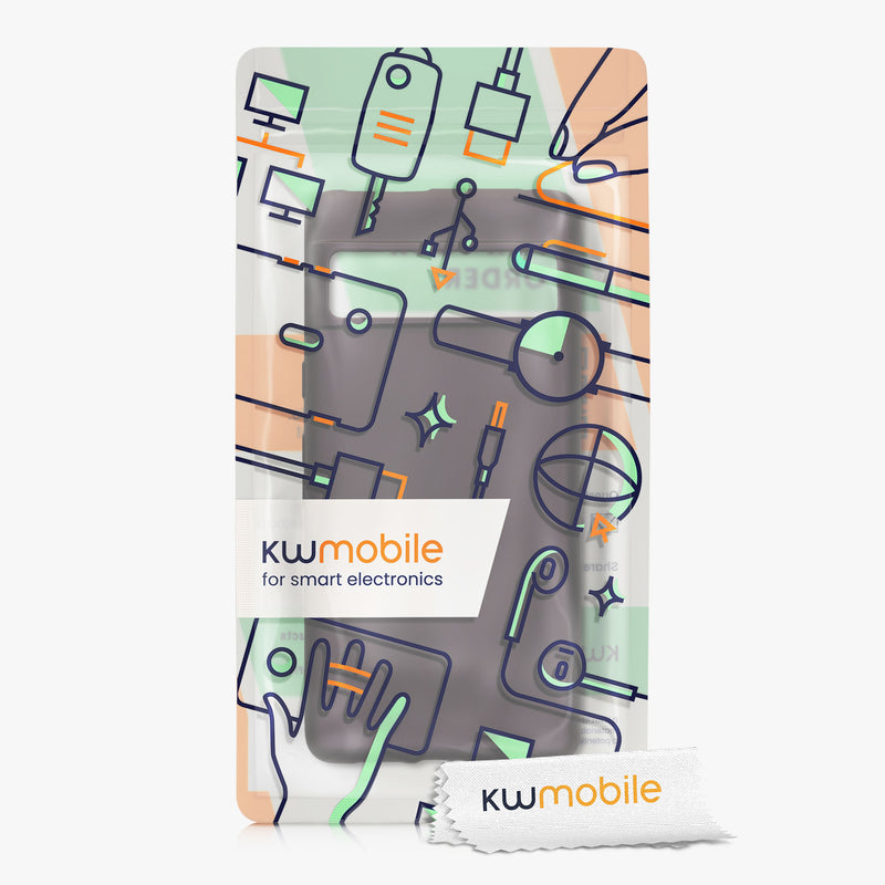 kwmobile Case kompatibel mit Google Pixel 7 Hülle - Schutzhülle aus Silikon metallisch schimmernd - Handyhülle