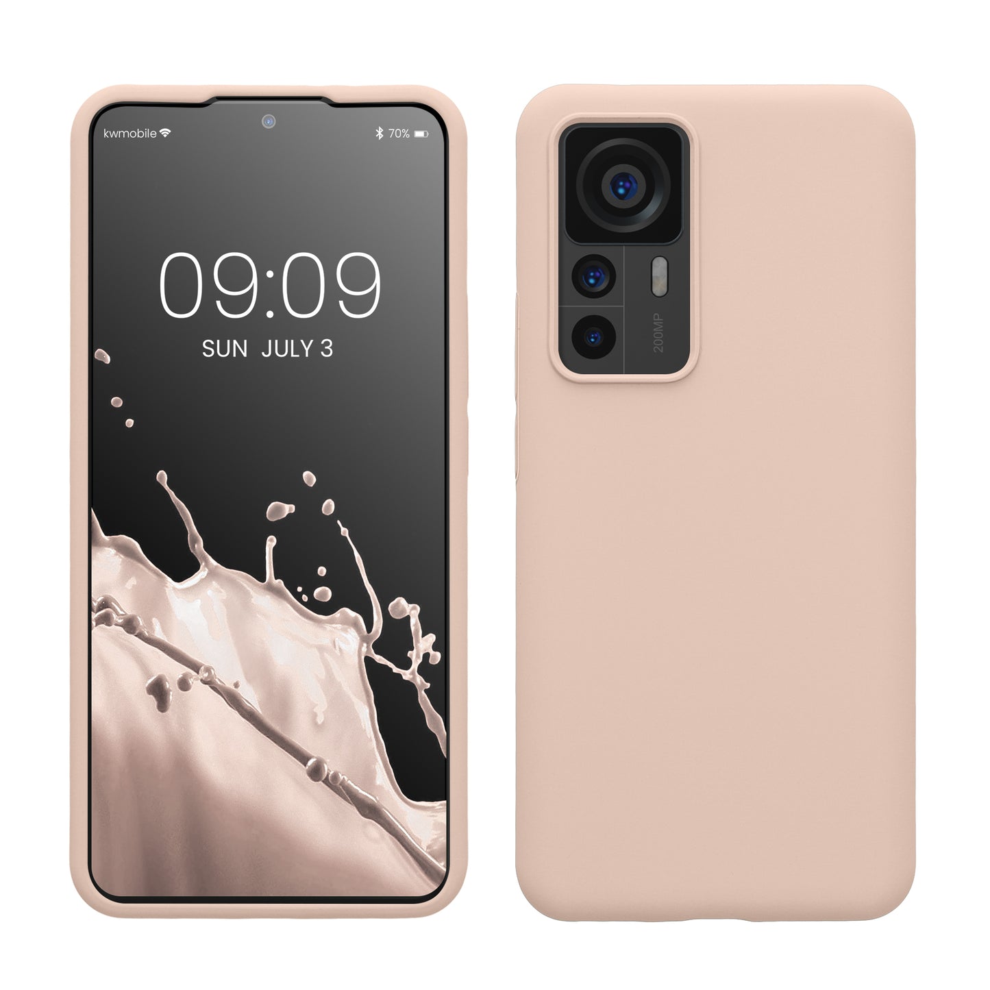 kwmobile Handyhülle für Xiaomi 12T / 12T Pro - Case Silikon - Kabelloses Laden - Schutzhülle Cover