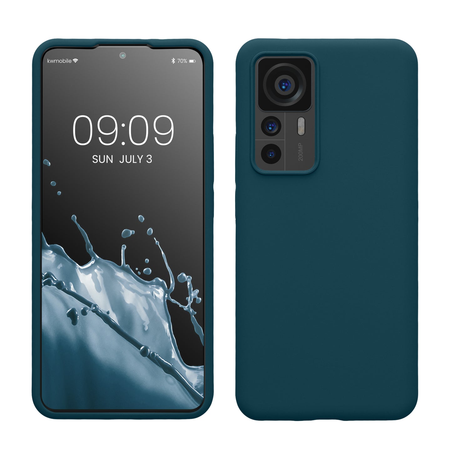 kwmobile Handyhülle für Xiaomi 12T / 12T Pro - Case Silikon - Kabelloses Laden - Schutzhülle Cover