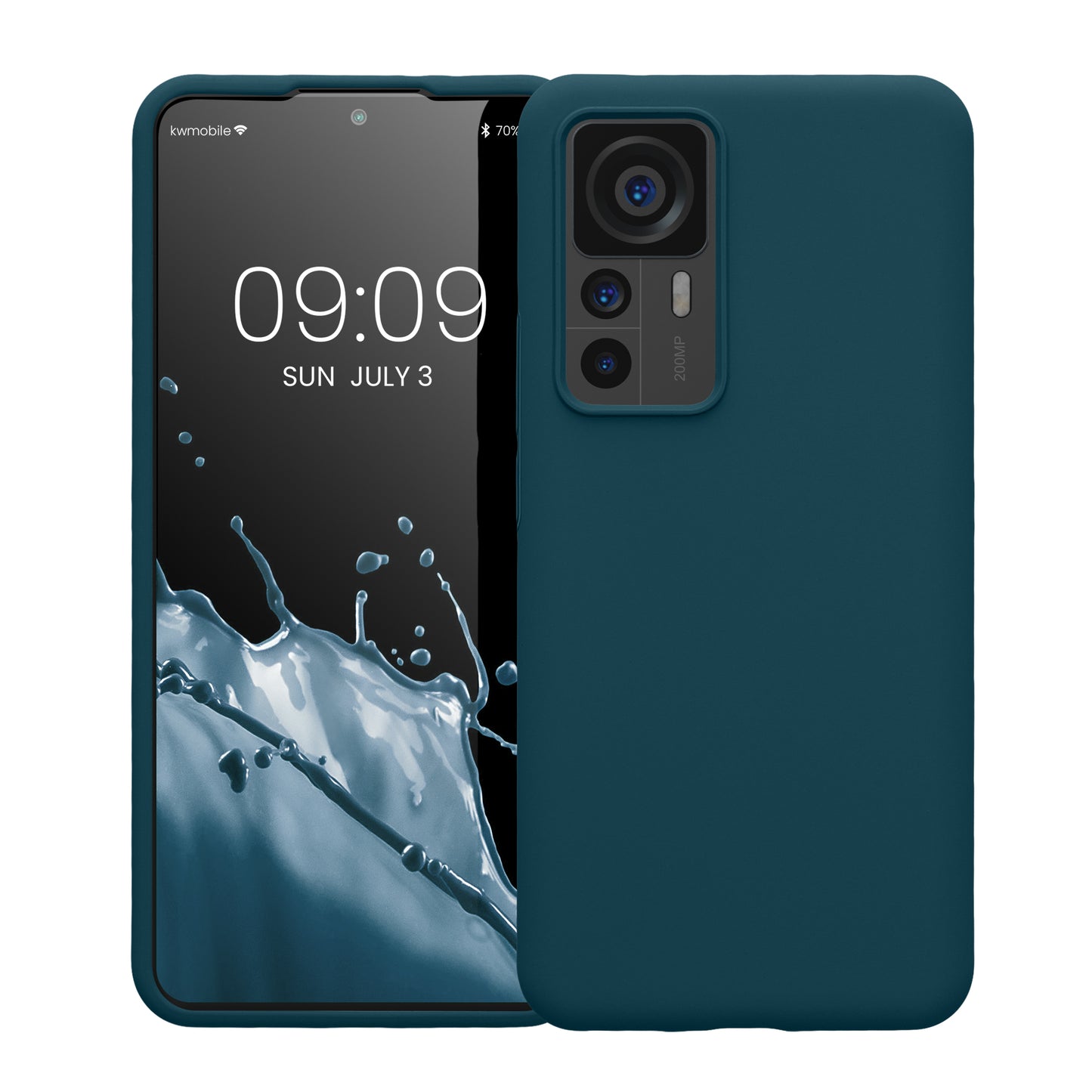 kwmobile Handyhülle für Xiaomi 12T / 12T Pro - Case Silikon - Kabelloses Laden - Schutzhülle Cover