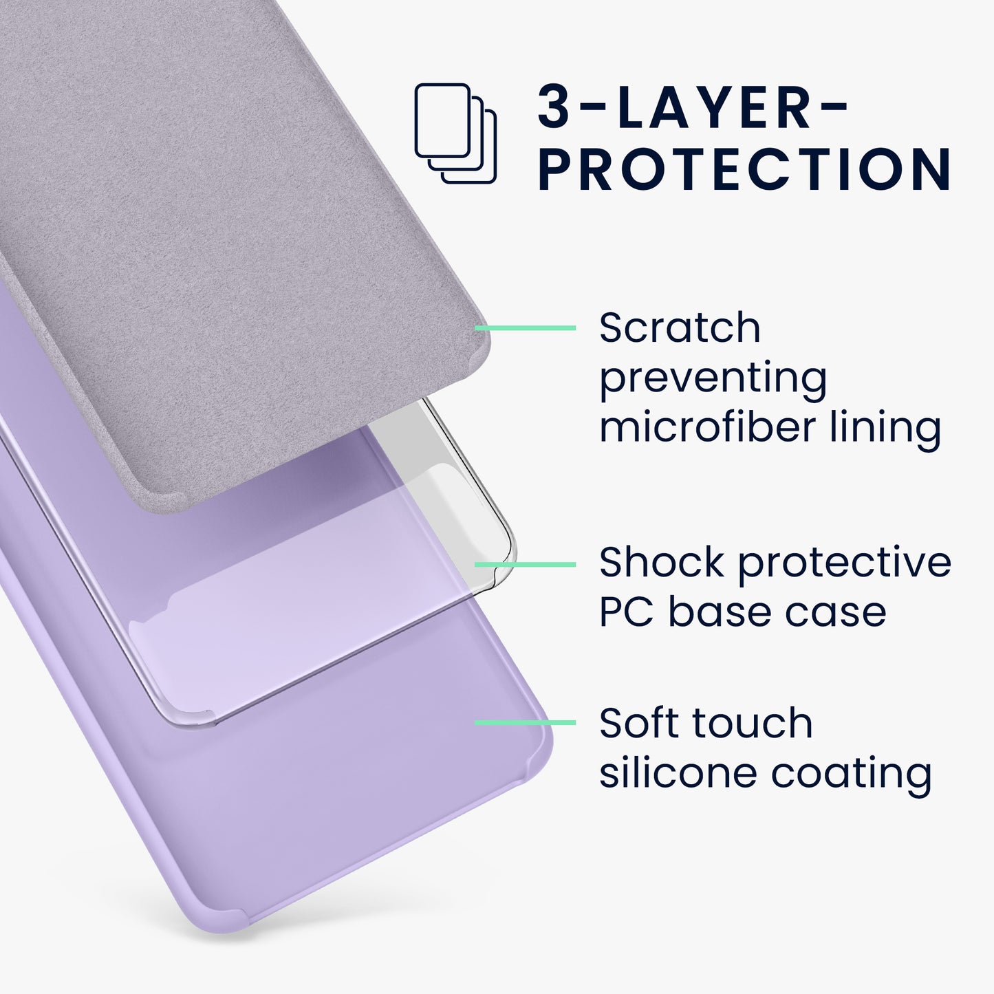 kwmobile Handyhülle für Xiaomi 12T / 12T Pro - Case Silikon - Kabelloses Laden - Schutzhülle Cover