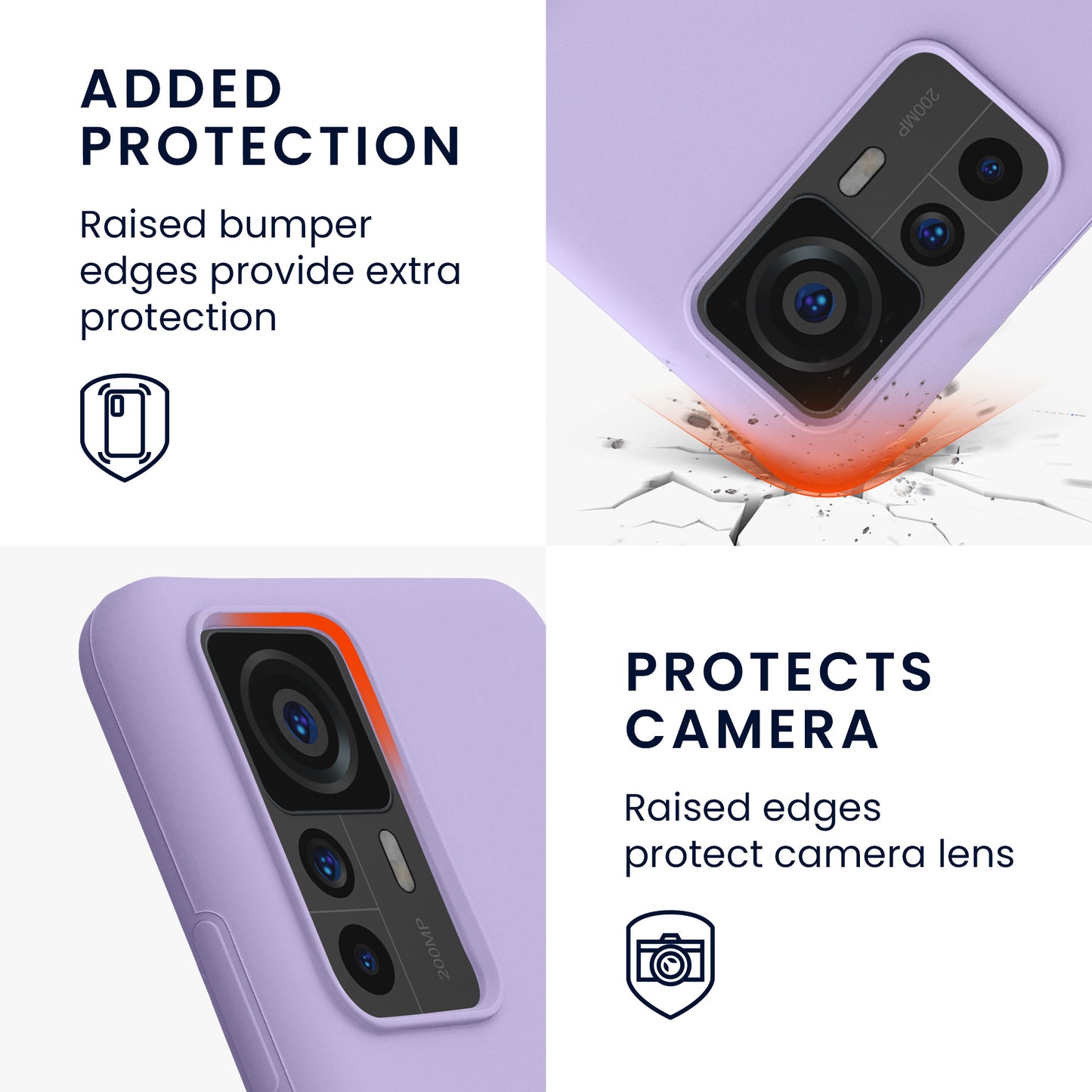 kwmobile Handyhülle für Xiaomi 12T / 12T Pro - Case Silikon - Kabelloses Laden - Schutzhülle Cover