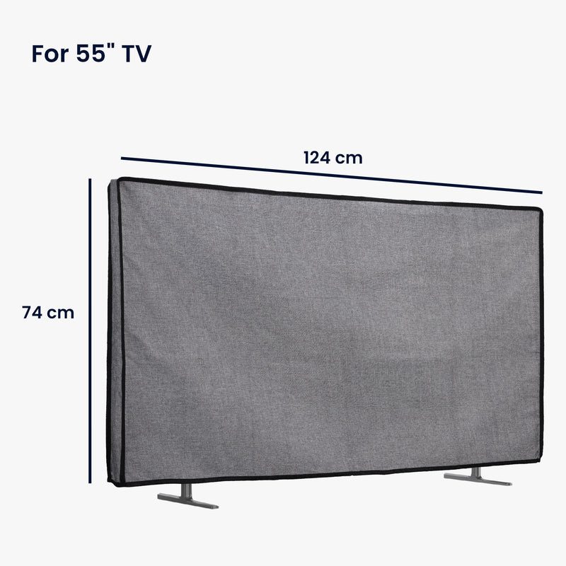 kwmobile 55" TV Abdeckung Indoor Fernseher Hülle Bildschirmschutz Abdeckung TV Bildschirm Staubschutzhülle Fernsehabdeckung