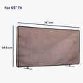 kwmobile 65" TV Abdeckung Indoor - Fernseher Hülle Bildschirmschutz Abdeckung - TV Bildschirm Staubschutzhülle - Fernsehabdeckung