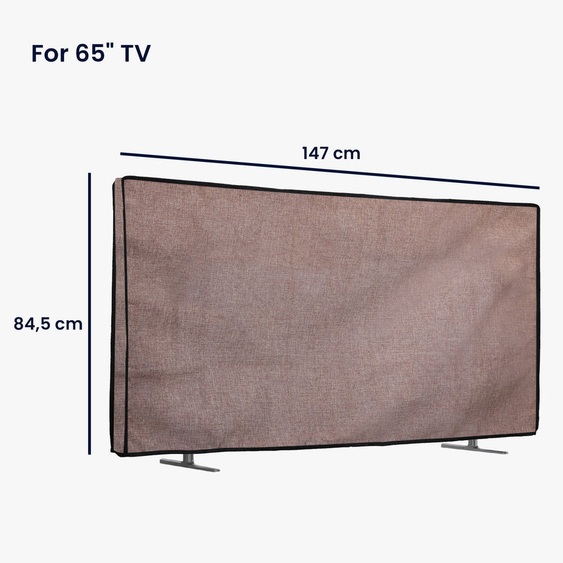 kwmobile 65" TV Abdeckung Indoor - Fernseher Hülle Bildschirmschutz Abdeckung - TV Bildschirm Staubschutzhülle - Fernsehabdeckung