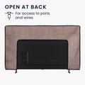 kwmobile 65" TV Abdeckung Indoor - Fernseher Hülle Bildschirmschutz Abdeckung - TV Bildschirm Staubschutzhülle - Fernsehabdeckung