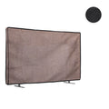 kwmobile 43" TV Abdeckung Indoor - Fernseher Hülle Bildschirmschutz Abdeckung - TV Bildschirm Staubschutzhülle - Fernsehabdeckung - Leinen Blaugrau Blaugrau  