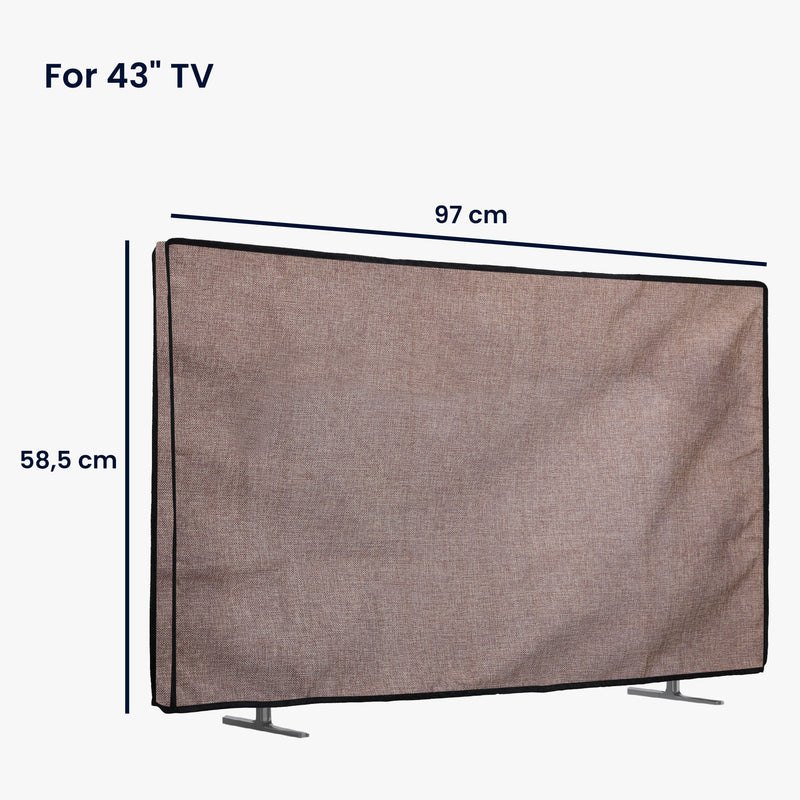 kwmobile 43" TV Abdeckung Indoor - Fernseher Hülle Bildschirmschutz Abdeckung - TV Bildschirm Staubschutzhülle - Fernsehabdeckung