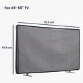 kwmobile 49-50" TV Abdeckung Indoor Fernseher Hülle Bildschirmschutz Abdeckung TV Bildschirm Staubschutzhülle Fernsehabdeckung