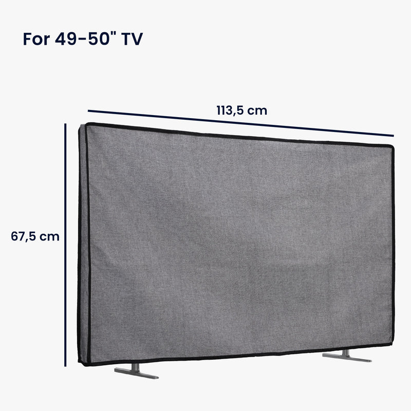 kwmobile 49-50" TV Abdeckung Indoor Fernseher Hülle Bildschirmschutz Abdeckung TV Bildschirm Staubschutzhülle Fernsehabdeckung