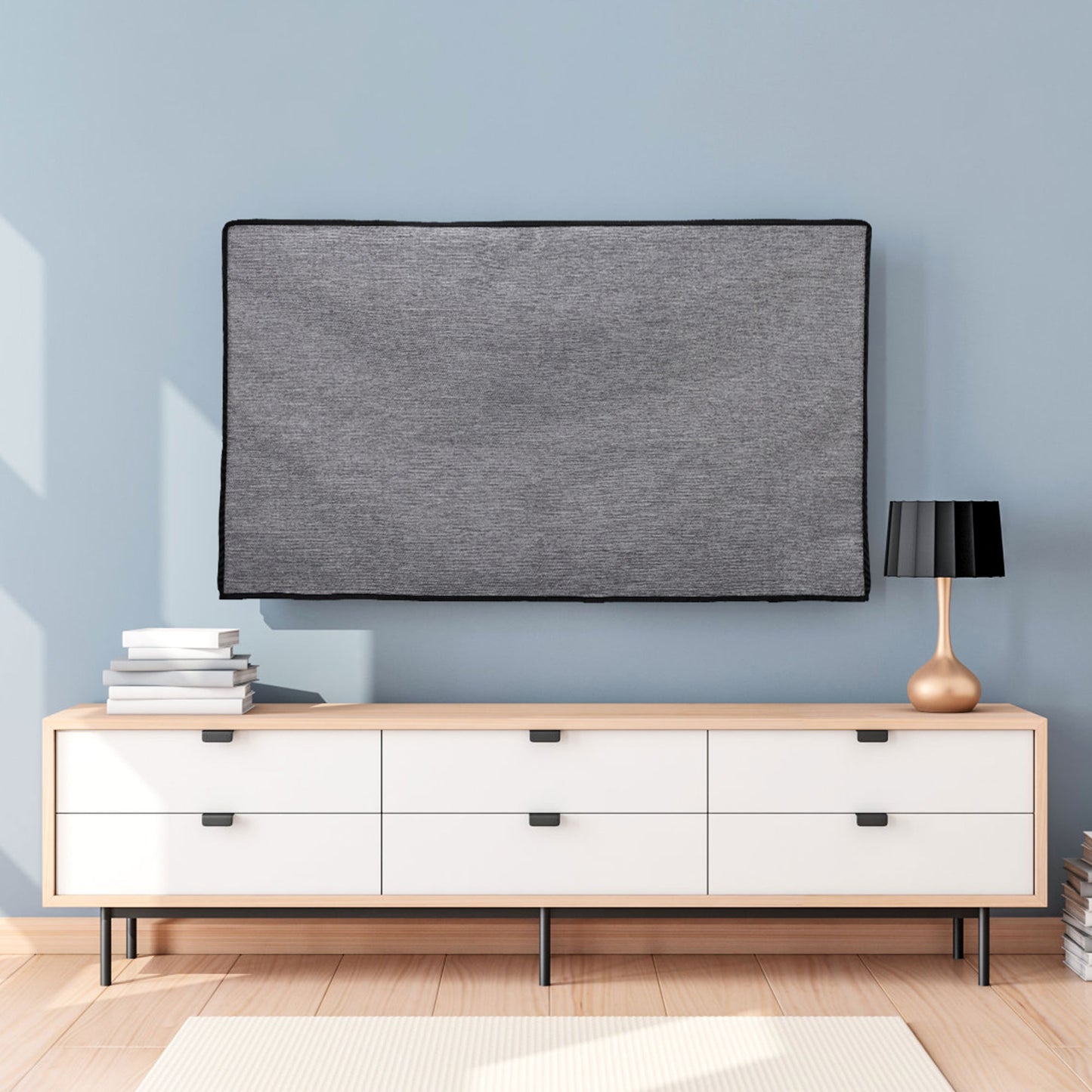 kwmobile 49-50" TV Abdeckung Indoor Fernseher Hülle Bildschirmschutz Abdeckung TV Bildschirm Staubschutzhülle Fernsehabdeckung
