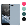 kwmobile Hülle kompatibel mit Apple iPhone SE (2022) / iPhone SE (2020) / iPhone 8 / iPhone 7 - Backcover TPU - Soft Handyhülle mit verstärkten Ecken - Handy Case in Schwarz matt Schwarz matt  