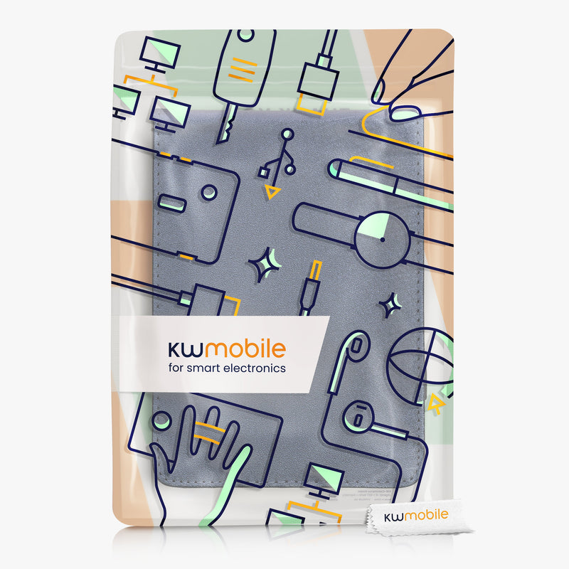 kwmobile Schutzhülle kompatibel mit Kobo Clara 2E / Tolino Shine 4 - Hülle e-Reader mit Schlaufe Ständer