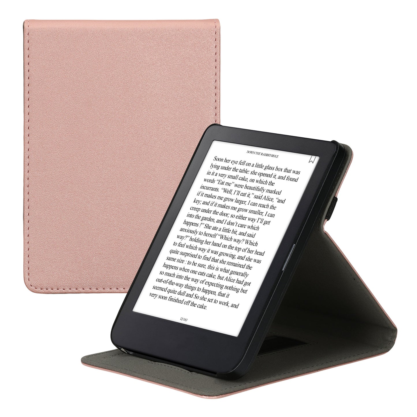 kwmobile Schutzhülle kompatibel mit Kobo Clara 2E / Tolino Shine 4 - Hülle e-Reader mit Schlaufe Ständer