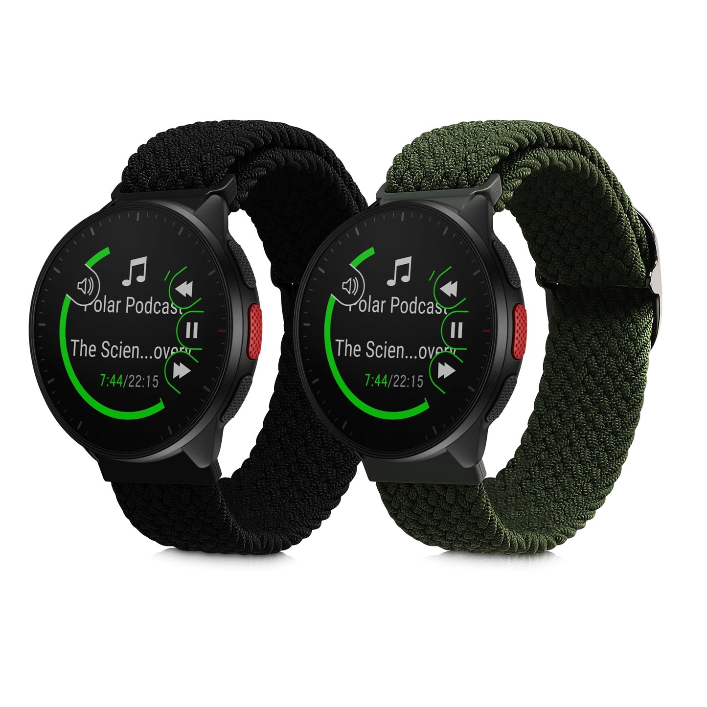 kwmobile Armband kompatibel mit Polar Pacer / Pacer Pro / Ignite Fitnesstracker Sportarmband Band Innenmaße von 19 - 20 cm