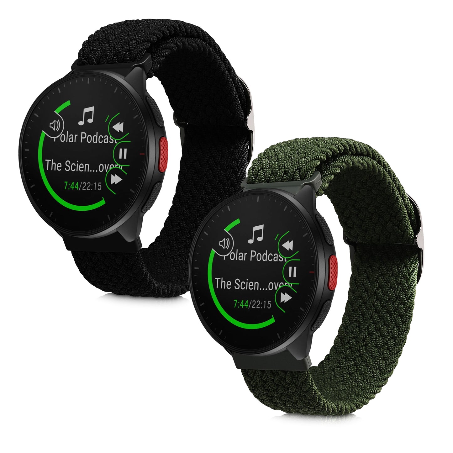 kwmobile Armband kompatibel mit Polar Pacer / Pacer Pro / Ignite Fitnesstracker Sportarmband Band Innenmaße von 19 - 20 cm