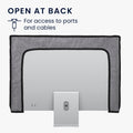 kwmobile Hülle kompatibel mit 27-28" Monitor Schutzhülle Staubschutz Abdeckhaube für PC Bildschirm Computer Screen Cover Staubhaube Haube