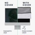 kwmobile Hülle kompatibel mit 20-22" Monitor Schutzhülle Staubschutz Abdeckhaube für PC Bildschirm Computer Screen Cover Staubhaube Haube
