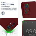 kwmobile Handyhülle für Xiaomi 12T Pro Hülle weiches Handy Silikon Case Schutzhülle Cover
