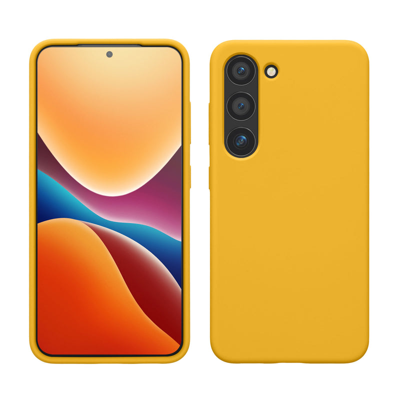 kwmobile Hülle kompatibel mit Samsung Galaxy S23 Hülle dünnes Silikon Handy Case stoßfeste Handyhülle weiche Oberfläche Kabelloses Laden