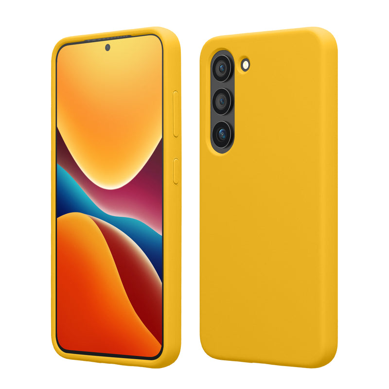 kwmobile Hülle kompatibel mit Samsung Galaxy S23 Hülle dünnes Silikon Handy Case stoßfeste Handyhülle weiche Oberfläche Kabelloses Laden