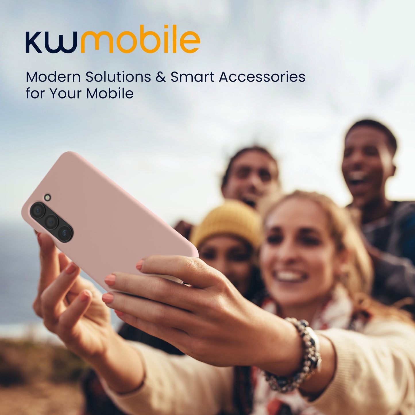 kwmobile Hülle kompatibel mit Samsung Galaxy S23 Hülle dünnes Silikon Handy Case stoßfeste Handyhülle weiche Oberfläche Kabelloses Laden