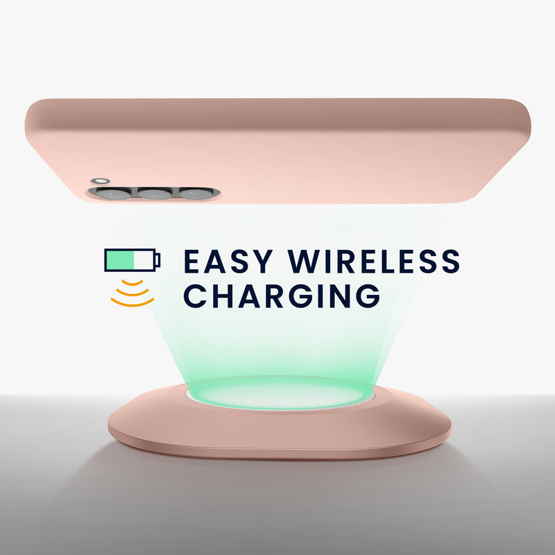 kwmobile Hülle kompatibel mit Samsung Galaxy S23 Hülle dünnes Silikon Handy Case stoßfeste Handyhülle weiche Oberfläche Kabelloses Laden