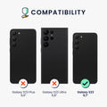 kwmobile Hülle kompatibel mit Samsung Galaxy S23 Hülle dünnes Silikon Handy Case stoßfeste Handyhülle weiche Oberfläche Kabelloses Laden