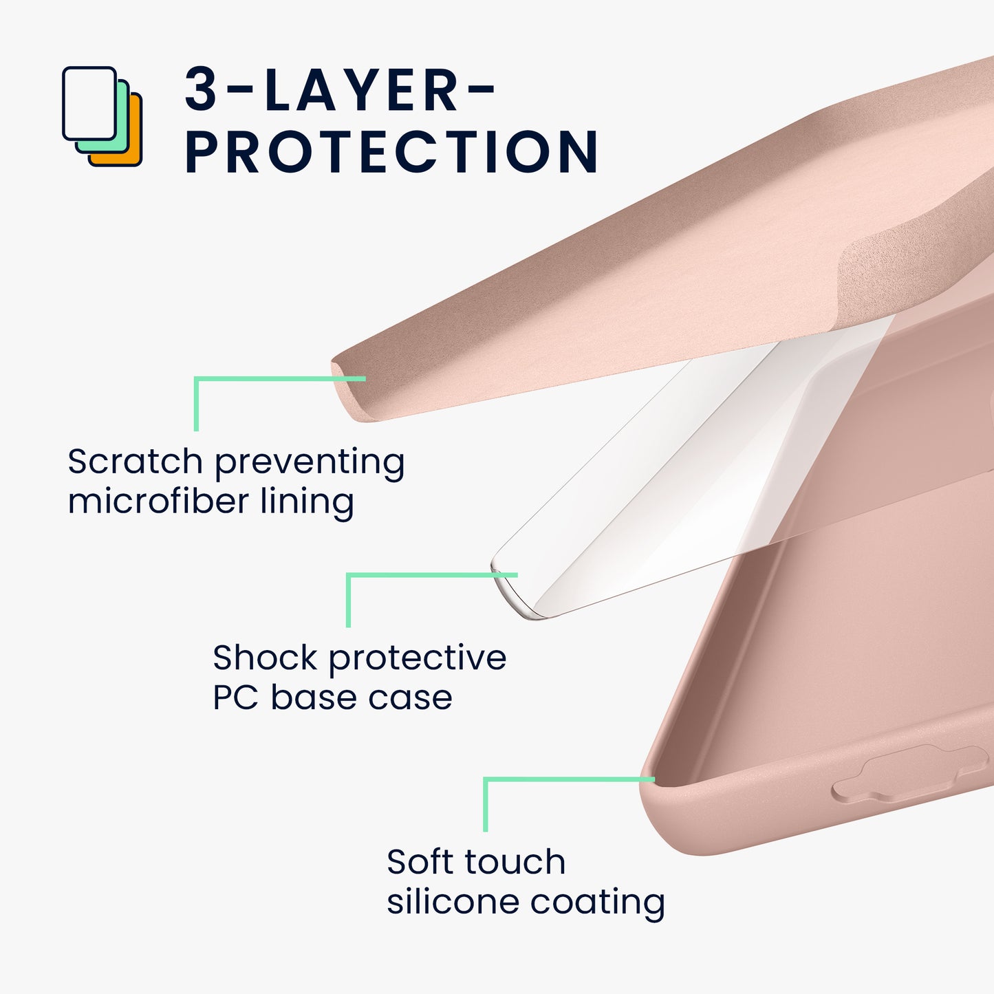 kwmobile Hülle kompatibel mit Samsung Galaxy S23 Hülle dünnes Silikon Handy Case stoßfeste Handyhülle weiche Oberfläche Kabelloses Laden