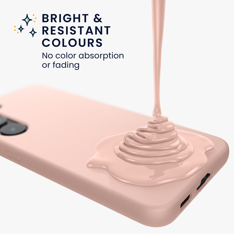 kwmobile Hülle kompatibel mit Samsung Galaxy S23 Hülle dünnes Silikon Handy Case stoßfeste Handyhülle weiche Oberfläche Kabelloses Laden