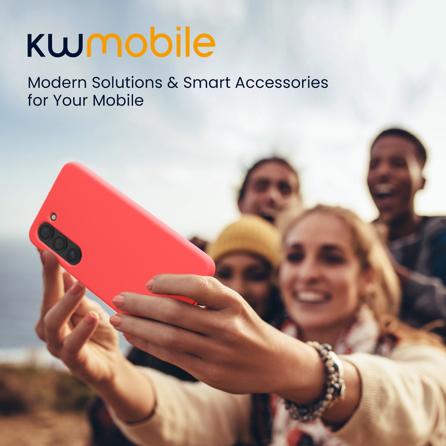 kwmobile Hülle kompatibel mit Samsung Galaxy S23 Plus Hülle - dünnes Silikon Handy Case - stoßfeste Handyhülle weiche Oberfläche - Kabelloses Laden