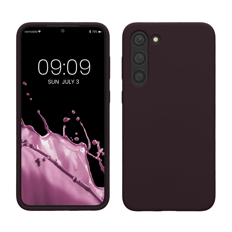 kwmobile Hülle kompatibel mit Samsung Galaxy S23 Plus Hülle - dünnes Silikon Handy Case - stoßfeste Handyhülle weiche Oberfläche - Kabelloses Laden